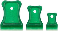 Фото Шпатель мягкий пластик, 40/60/80 мм, набор 3 шт., цветные Курс РОС