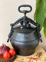 Фото Казан Афганский черный с ручками 30л