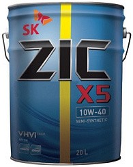 Фото Масло ZIC X5 10W40 SP  20л. п/с.