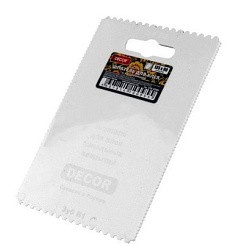 Фото Шпатель для клея DECOR 135х90мм, зуб: А1, А2, В1, В23