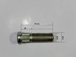 Фото Шпилька колеса ГАЗон NEXT задняя М22х1,5 L=74 мм