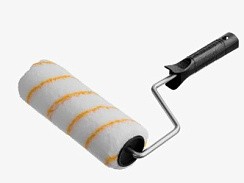 Фото Валик малярный полиакрил, 12/180/40мм, желт.нить, D6мм, Россия