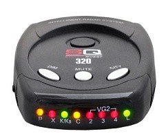 Фото Антирадар Sound Quest SQ 320 (K, Ka, X, Ultra-K, Ultra-X/Стрелка/Город, Трасса/360 град.)