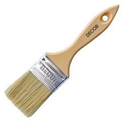 Фото Кисть Неделька Суббота 75х14 мм, светлая смешанная щетина, пласт. ручка DECOR