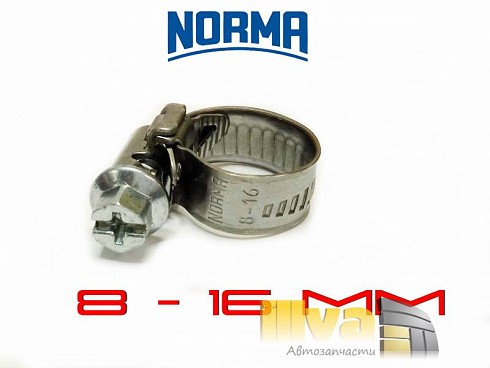 Фото Хомут NORMA  8-16мм
