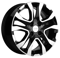 Фото Диск 15 6J*15 4/100/60,1+50 Khomen Wheels KHW-1503 (X-Ray) Black-FP