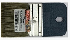 Фото Кисть 75мм декоративная, темный ворс, DECOR