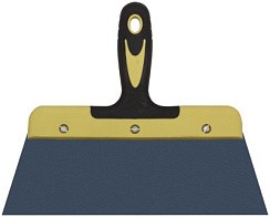 Фото Шпатель фасадный "Мастер", пружинн. колоризованная сталь, двухкомпонентная ручка, плоский 250 мм