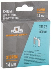 Фото Скобы тип 53 ,14 мм,1000 шт MOS