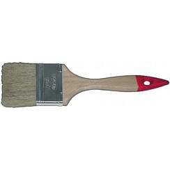 Фото Кисть плоская 1.5" (38 мм) FIT "Стандарт", натур.светлая щетина, деревянная ручка