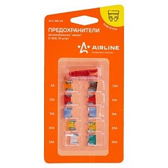 Фото Предохранители "МИКРО" в блистере с экстрактором (10 шт. 5-30А)  Airline