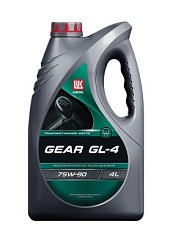 Фото Масло трансмиссионное 75W90 GL-5 Лукойл   4л. п/с Н/П GEAR (2240009)
