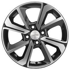 Фото Диск 15 6J*15 4/100/60,1+40 Khomen Wheels KHW-1501 (ZV Logan) Black-FP