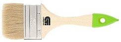 Фото Кисть плоская 2.5" (63 мм) Сибртех "Стандарт", натур. щетина, деревянная ручка