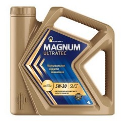 Фото Масло Роснефть Magnum Ultratec  5W30 A5/B5 SL/CF   4л. син.