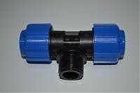 Фото Тройник ПНД 25*1Н*25 (№40)