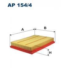 Фото Фильтр воздушный Filtron  AP154 NISSAN JUKE 10-  X-TRAIL T31 07- (1654630P00,1654673C10)