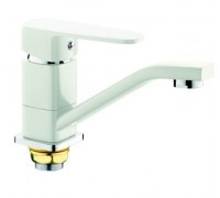 Фото .Смеситель д/кухни одноручковый R0203DF  белый/хром, Ø35, Rainsberg РАСПРОДАЖА