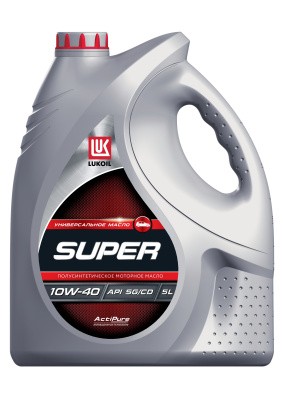 Фото Масло Лукойл СУПЕР 10W40 SG/CD   5л.  п/с. (19193)