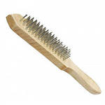 фото Щётка металлическая с деревянной ручкой