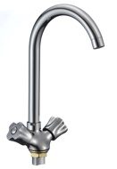 Фото Смеситель д/кухни SL116-274F двуручковый, высокий поворот.излив, РМС