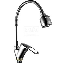 Фото Смеситель д/кухни одноручковый R3213F-8 гибкий излив Rainsberg