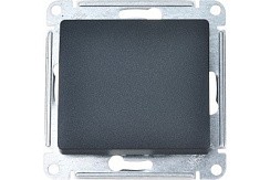 Фото Переключатель 1-кл. в рамку антрацит (сх.6) GLOSSA GSL000761