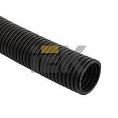 Фото Труба гофрированная черная ПНД d 20 с протяжкой (100 м)