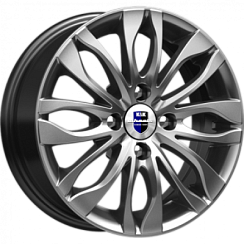 Фото Диск 14 5,5J*14 4/98/58,5+16 Канзаши дарк плат. К&К (КС628)