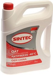 Фото Антифриз красный   5кг. SINTEC -40 CHINA