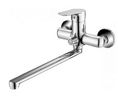 Фото .Смеситель д/ванны одноручковый R2023F с L-изливом, хром Rainsberg РАСПРОДАЖА