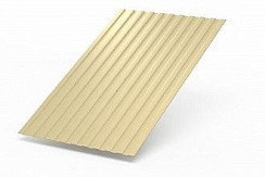 Фото Профнастил С-8 слоновая кость (RAL1014) 1200х3000х0,35мм (3,6 кв.м.)