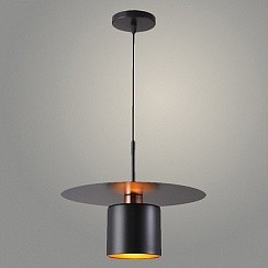 фото Подвес 6509/1HQ BK+GD черный/золото 1х40W E27 d250 h1300, TXN23