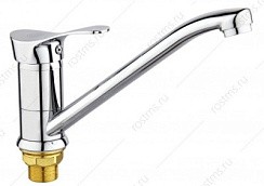 Фото Смеситель д/кухни SL86-004FBS-25 одноручковый, длин.поворот.излив, хром, Гайка, РМС