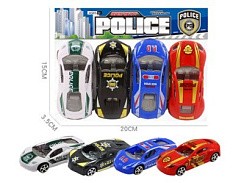 фото Набор полицейских машин 4 шт,  арт.350-B4