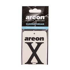 Фото Ароматизатор на зеркало AREON X VERSION limited белый Summer Dream (Летняя мечта) картон