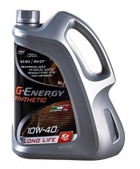 Фото Масло G-Energy Synthetic Long Life 10W40 SN/CF A3/B4 5л син.