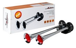 Фото Сигнал звуковой пневматический AIRLINE AHR-24P-05 2x тон.d 350мм 415Гц 125дБ 24В с эл.клапаном