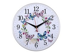 фото Часы настенные "Венок из бабочек" 2524-141