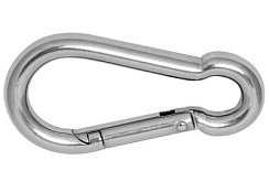 Фото Гак-карабин  8х80 мм. нерж.