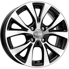 Фото Диск 15 6J*15 4/100/54,1+48 КС685(ZV 15 Solaris FL) ал.чёрн. K&K (64746)