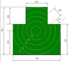 Фото Мишень №4 грудная зелёная
