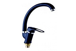 Фото Смеситель д/кухни одноручковый R3113KF-1 с гайкой,цвет черный Rainsberg