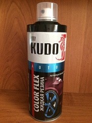 Фото KUDO ЖИДКАЯ РЕЗИНА чёрная KU-5502 520 мл