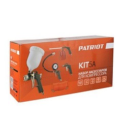 Фото Набор пневмоинструмента, 5 предметов, быстросъемное соед., Patriot KIT 5A
