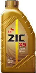 Фото Масло ZIC X9  5W30 A3/B3/B4 SL/CF   1л. син.