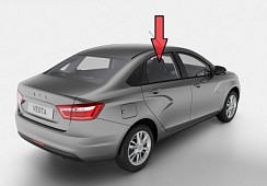 Фото ВАЗ 2180 Веста стекло задней двери опускное правое тонир. 757*539 (Веста)