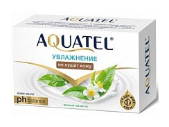 фото Крем-мыло твердое Aquatel зеленый чай матча 90гр 6232