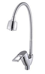 Фото Смеситель для кухни Lemen LB-91428-N19, однорычажный, D40, гайка, гибкий излив