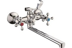 Фото Смеситель д/ванны SL71-143Р двуручковый, длинный излив, РМС
